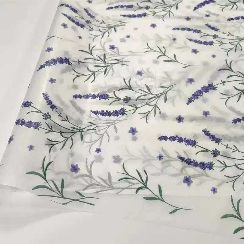 50x70cm Plant Printing Gift Tissue Paper Lining Packaging Paper Packaging for Business Order 50 Sheets/lot view 4