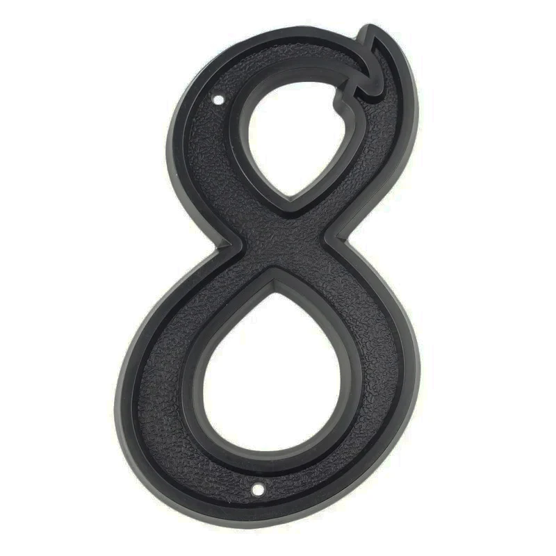 139mm Big House Number Outdoor 5.5 inch Exterior House Number Apartment Door Numbers Mailbox Address Sign ABS Plastic #8