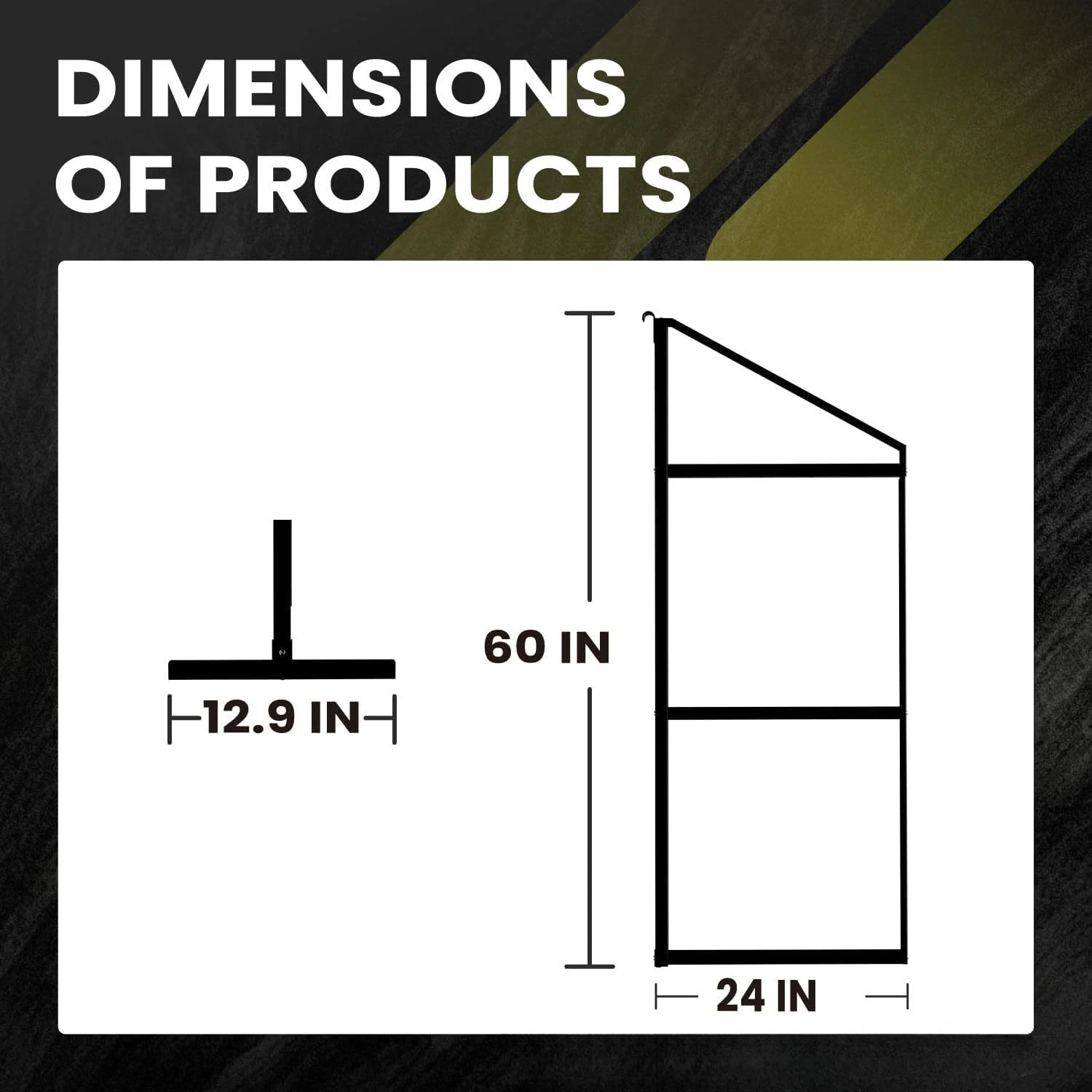 Container shelving bracket, 3-tier container with powder coating