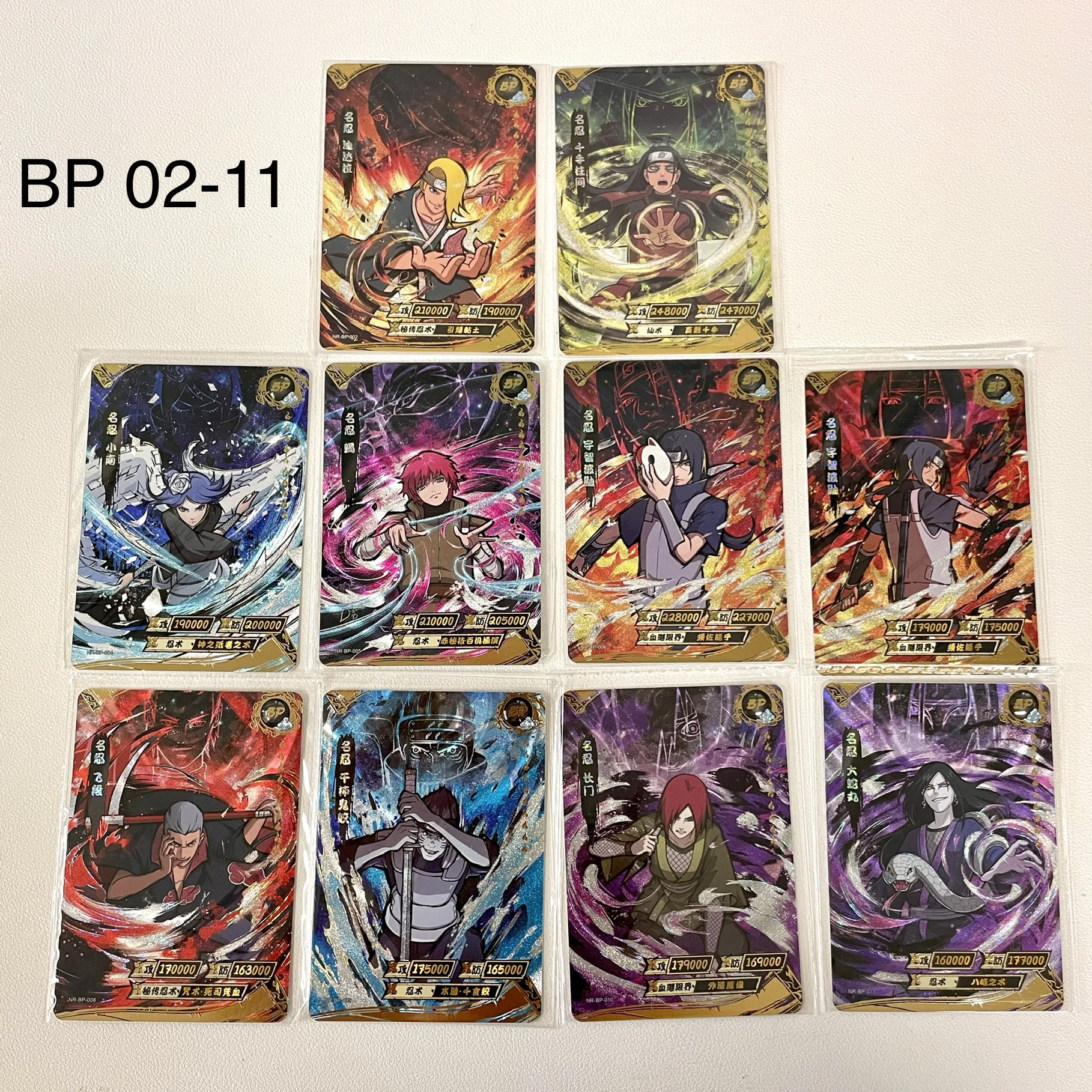 Kayou Anime genuino oferta especial Naruto BP PR NR CR tarjeta rara Uzumaki Kakashi Gaara Anime colección tarjeta niños juguete para regalo