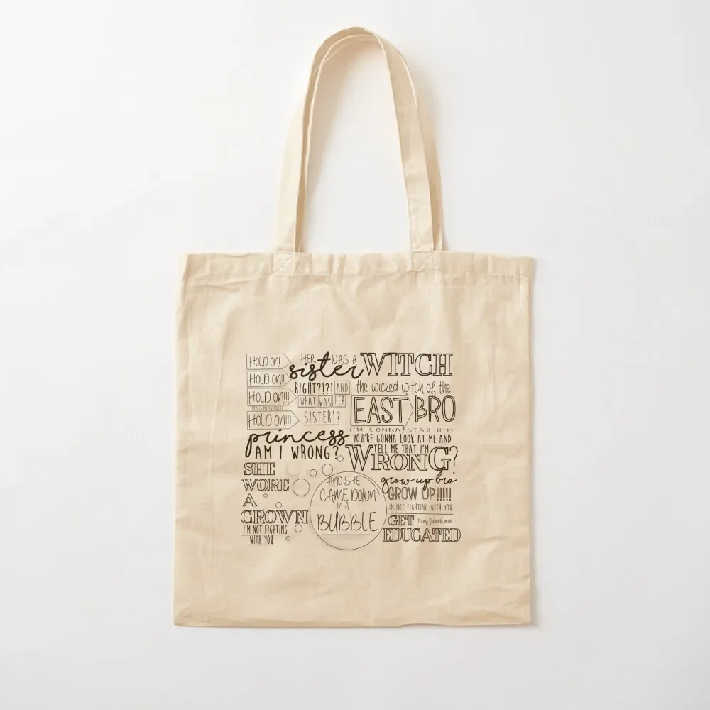 

wicked witch of the east argument Tote Bag cute tote bag Big bag