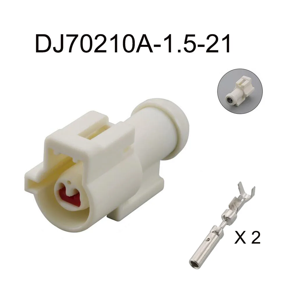 100Set DJ70210A-1.5-11/21 Auto Draad Waterdichte Kabel Connector 2 Pin Auto Stekker Aansluiting Inclusief Terminal Afdichting