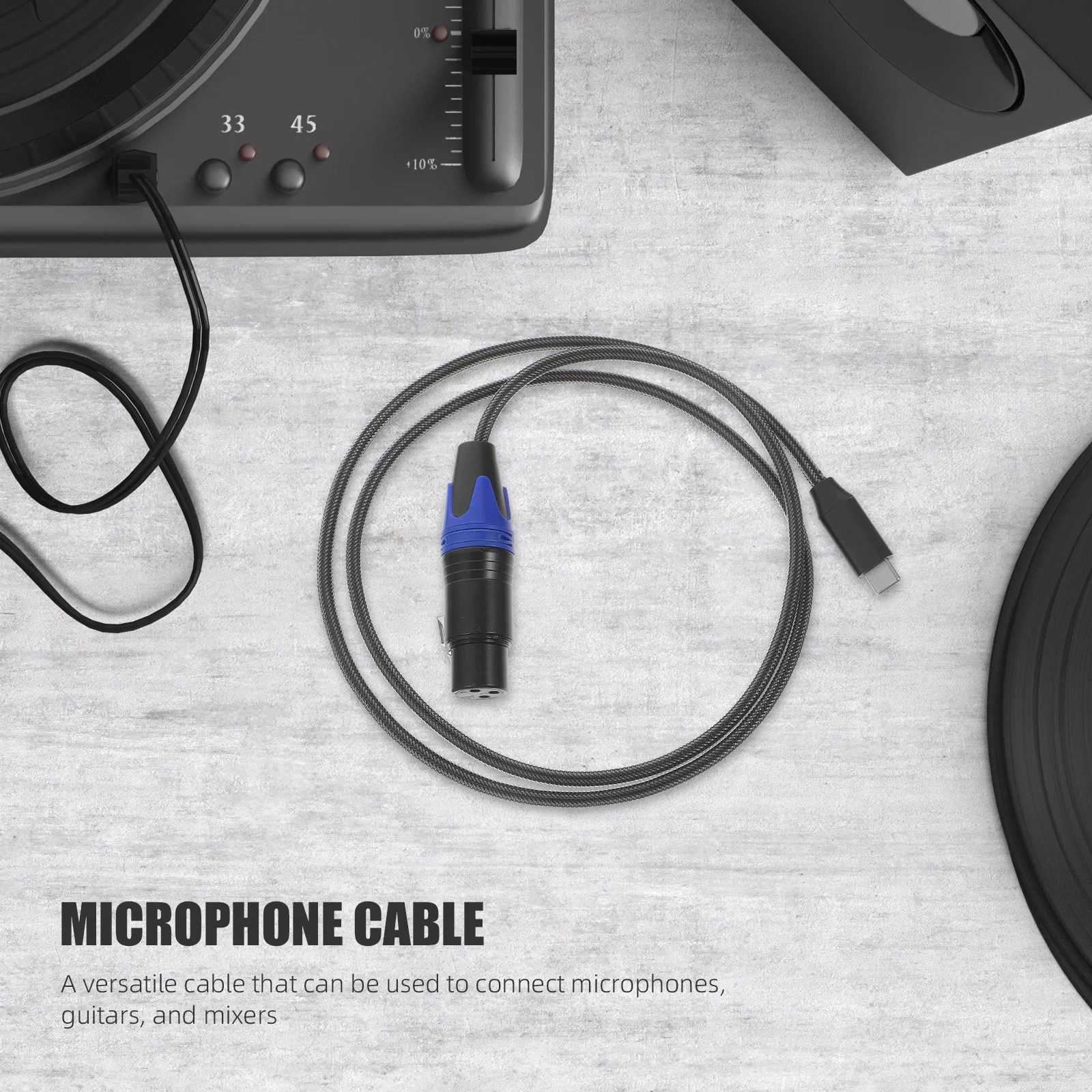 

TYPE C to XLR Cable Guitar Patch Audio Extension Mixing Console Instrument Micphone Microphone Cables Cord