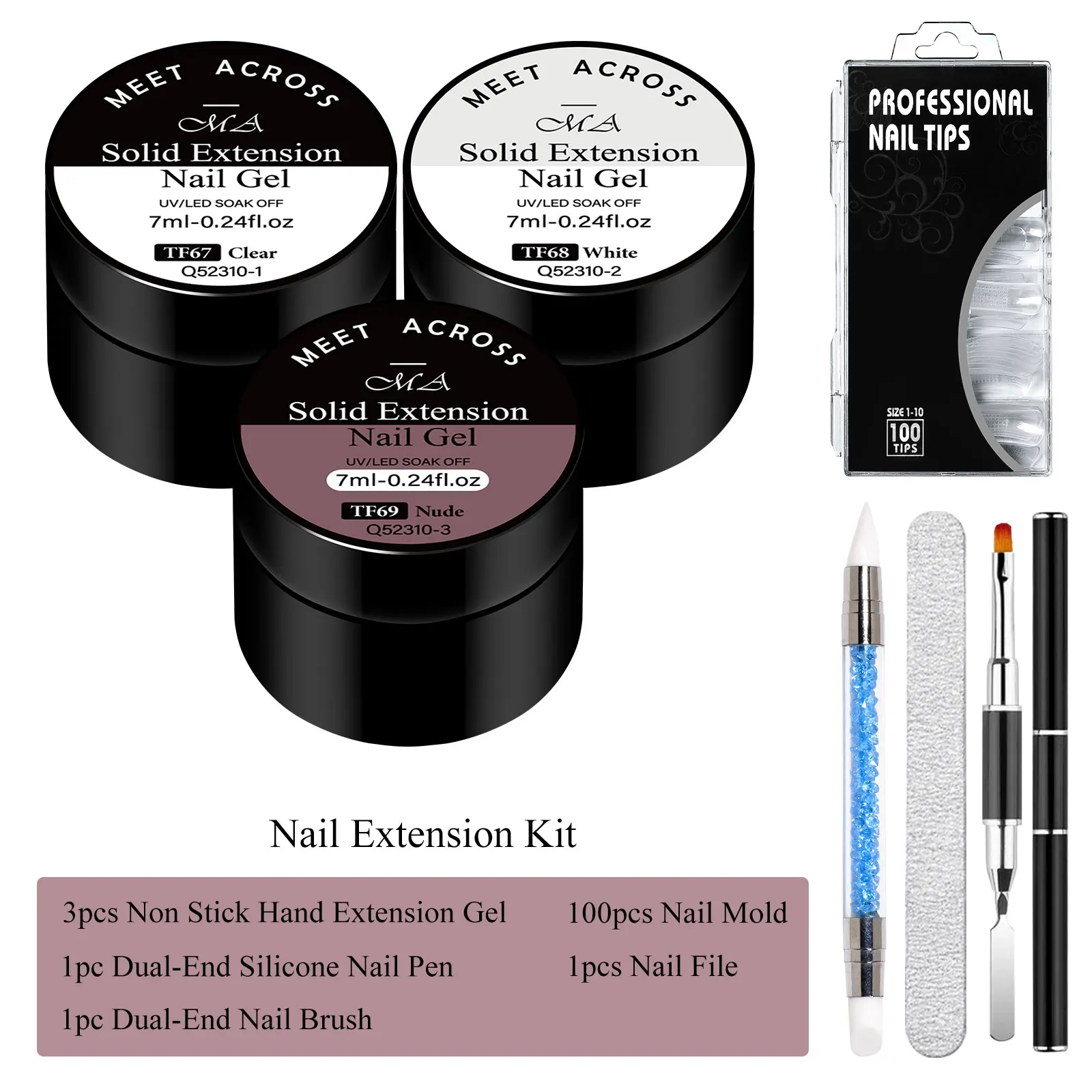 7 قطعة غير عصا اليد تمديد هلام مسمار مجموعة طلاء الأظافر ثلاثية الأبعاد تشكيل/النحت/نحت UV/LED هلام هلام الصلب هلام مانيكير أدوات أطقم DIY بها بنفسك