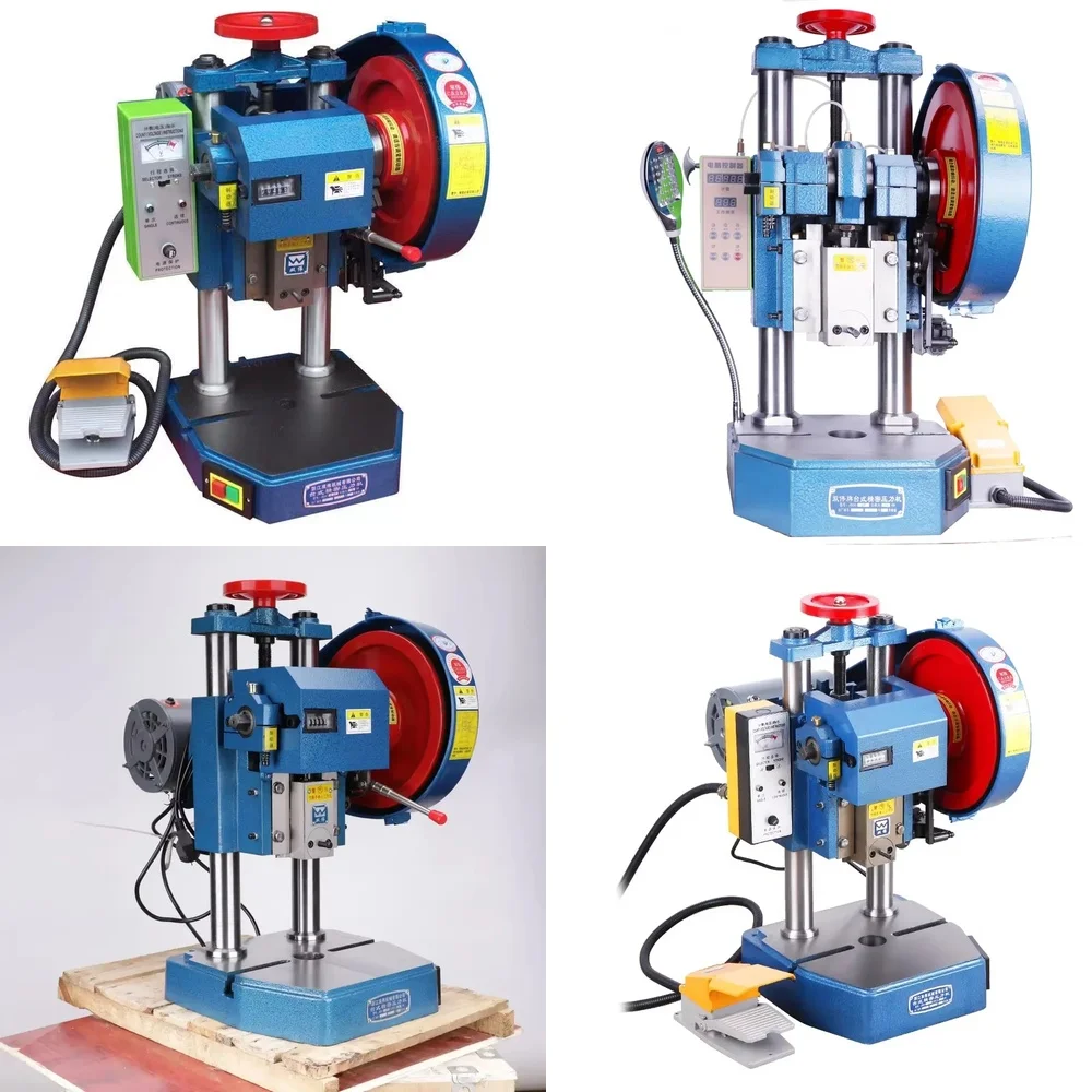 Electric Punching Machine for Small Desktop Use Paper Hole Puncher for Office School Craft Projects Heavy Manual Punch