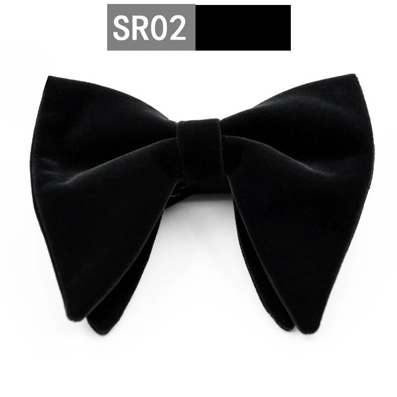 Handgefertigte Übergroße Samtfliege für Herren, Verstellbare Fliege, Perfekt für Formelle Anlässe, Hochzeiten, Smoking-Anzüge und Accessoires – Detail 8