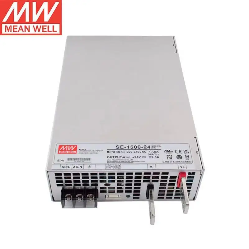 SE-1500-24 24V 62.5A 1500W For Tai Wan Mean Well  Single Output Switching Power Supply Brand New Original Authentic