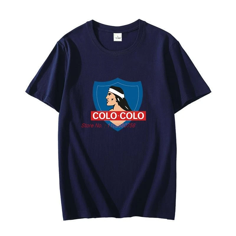 Classic graphic t shirt for men cotton T-shirt Colo Colo Camista Soccer Blanco Football Oversized t-shirt Summer Men's clothing