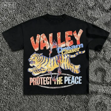 Summer Fashion Women's New Vale Forever Graphic Double-sided Printing Personality Men's Sports Breathable Short-sleeved Top