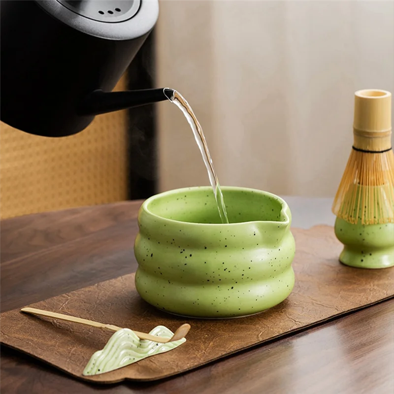 

A51M-Matcha Green Tea Whisk Teaware Japanese Ceremony Bamboo Chasen Tea Tool Tea Brush Exquisite Matcha Kit For Teaset