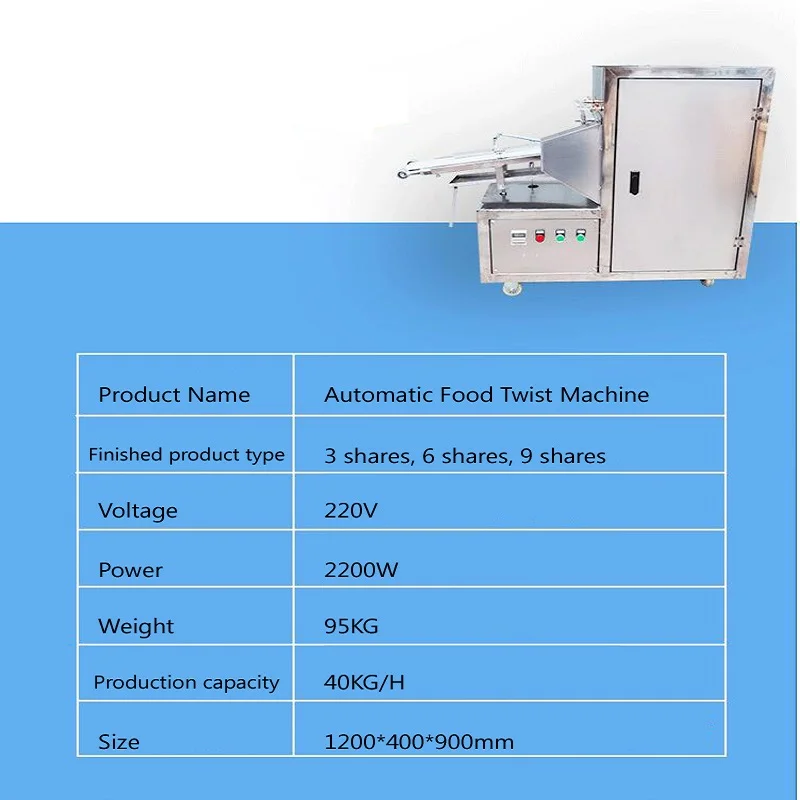 Professional fried dough Fried Dough Twists machine snack machine for making delicious doughnuts