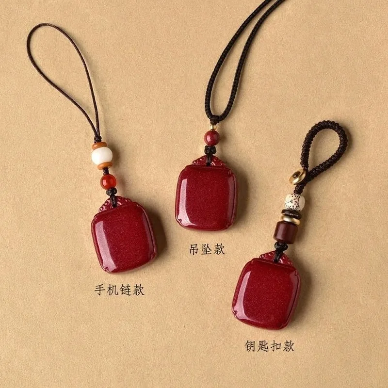 peace pendant car keychain phone strap zodiac year safety amulet necklace
