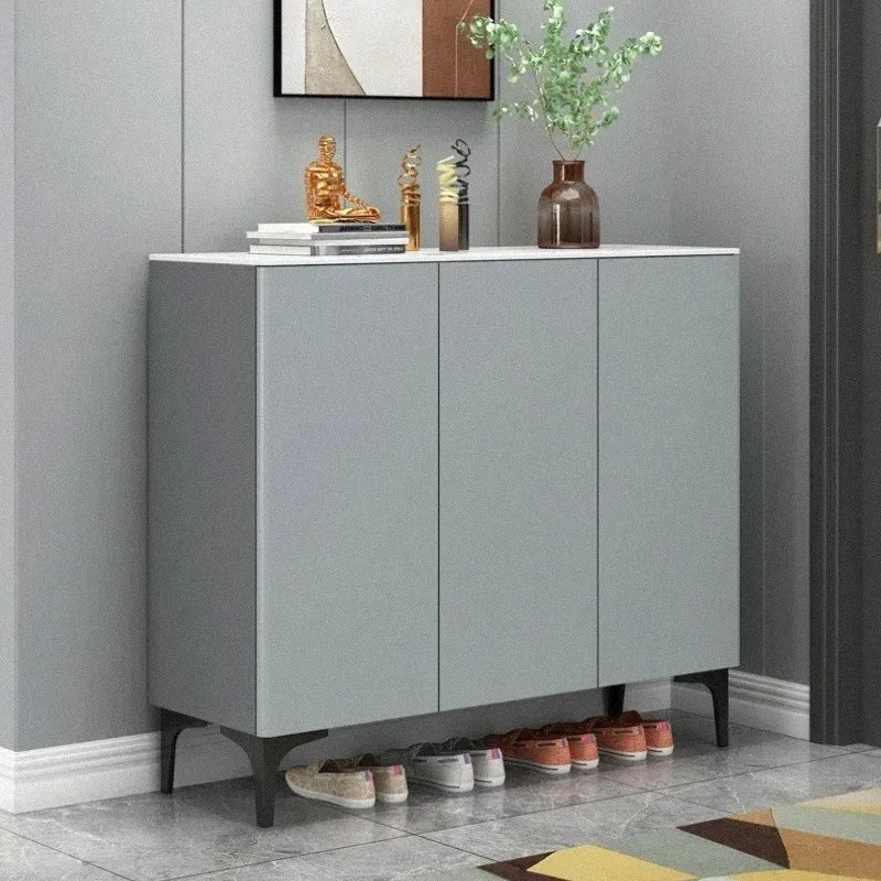 Dust Proof Wooden Shoe Cabinet Modern Entrance Designer Luxury Shoe Rack Organizer Home Szafka Na Buty Furniture Living Room