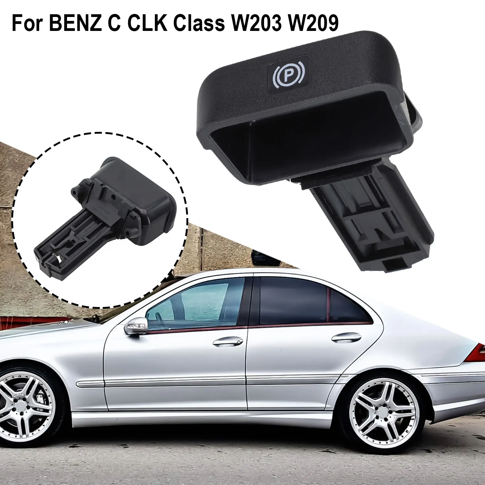 Parking Brake Release Color Black Parking Brake Handle Quick Installation Wear-resistant For BENZ C Class W203