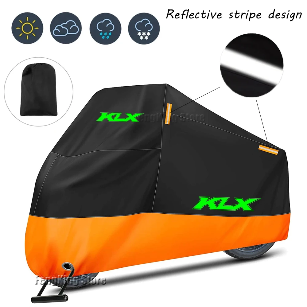 

Motorcycle Cover Outdoor Rain Dustproof UV Protector Covers For KLX 300 230 250 150 300SM