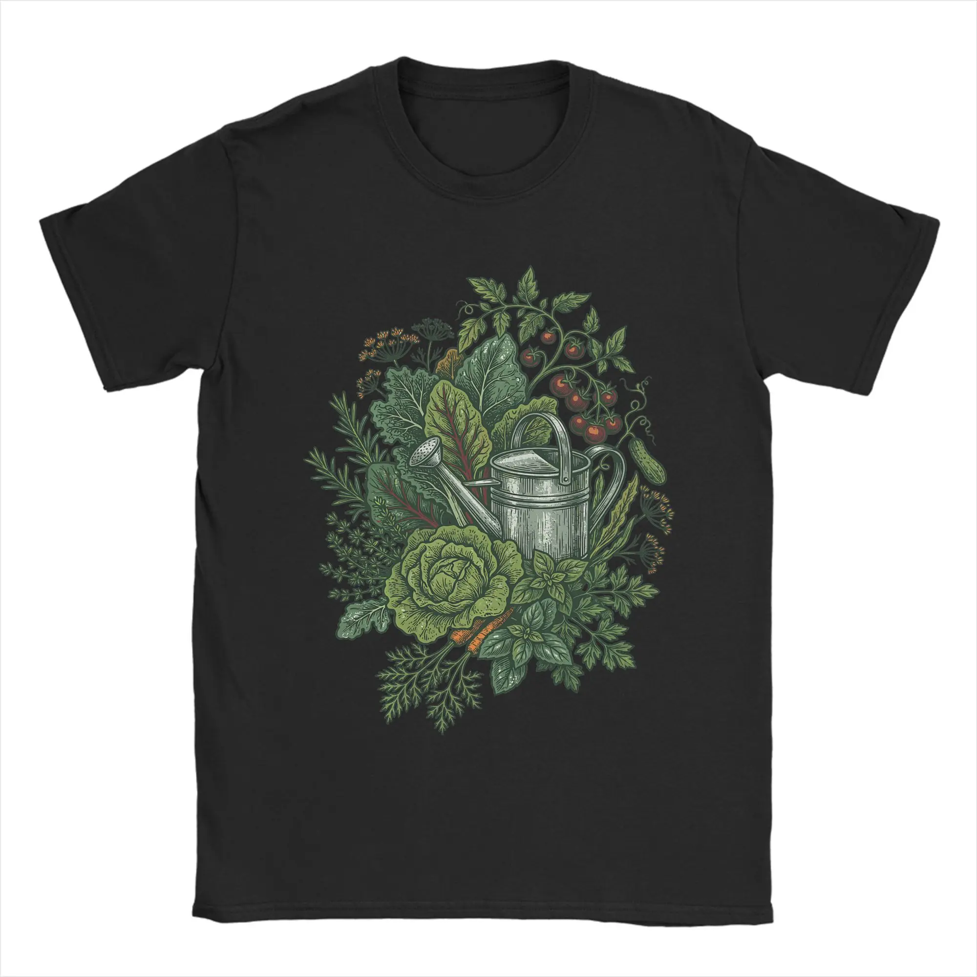 Harajuku T-Shirt Vegetable Gardening Tomatoes Plants Grower Botanical T Shirts 100 Tee Shirt for Men Short Sleeve Clothing