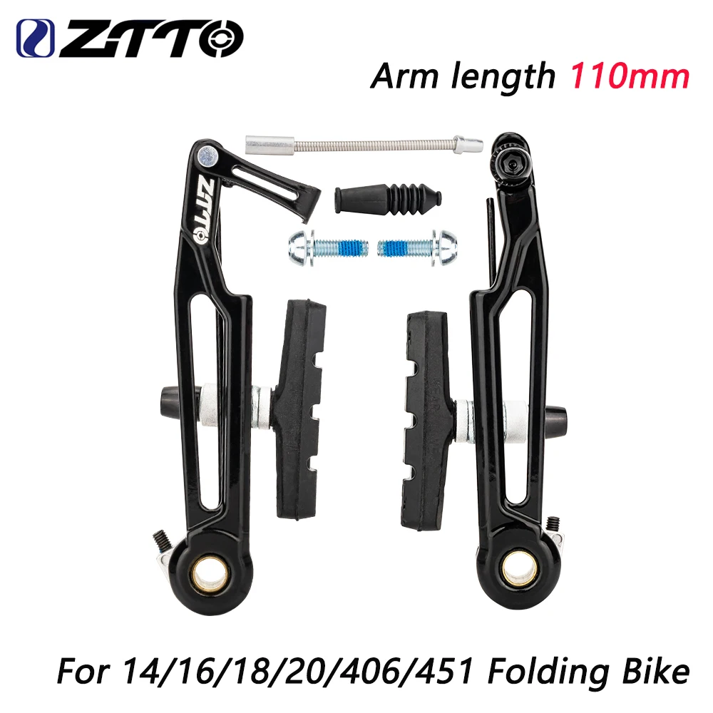 

Тормозной суппорт ZTTO V-Brake, легкий, с длинным рычагом 110 мм, для ободных тормозов, модификация 412, для складных велосипедов 14, 16 дюймов, 406, 451