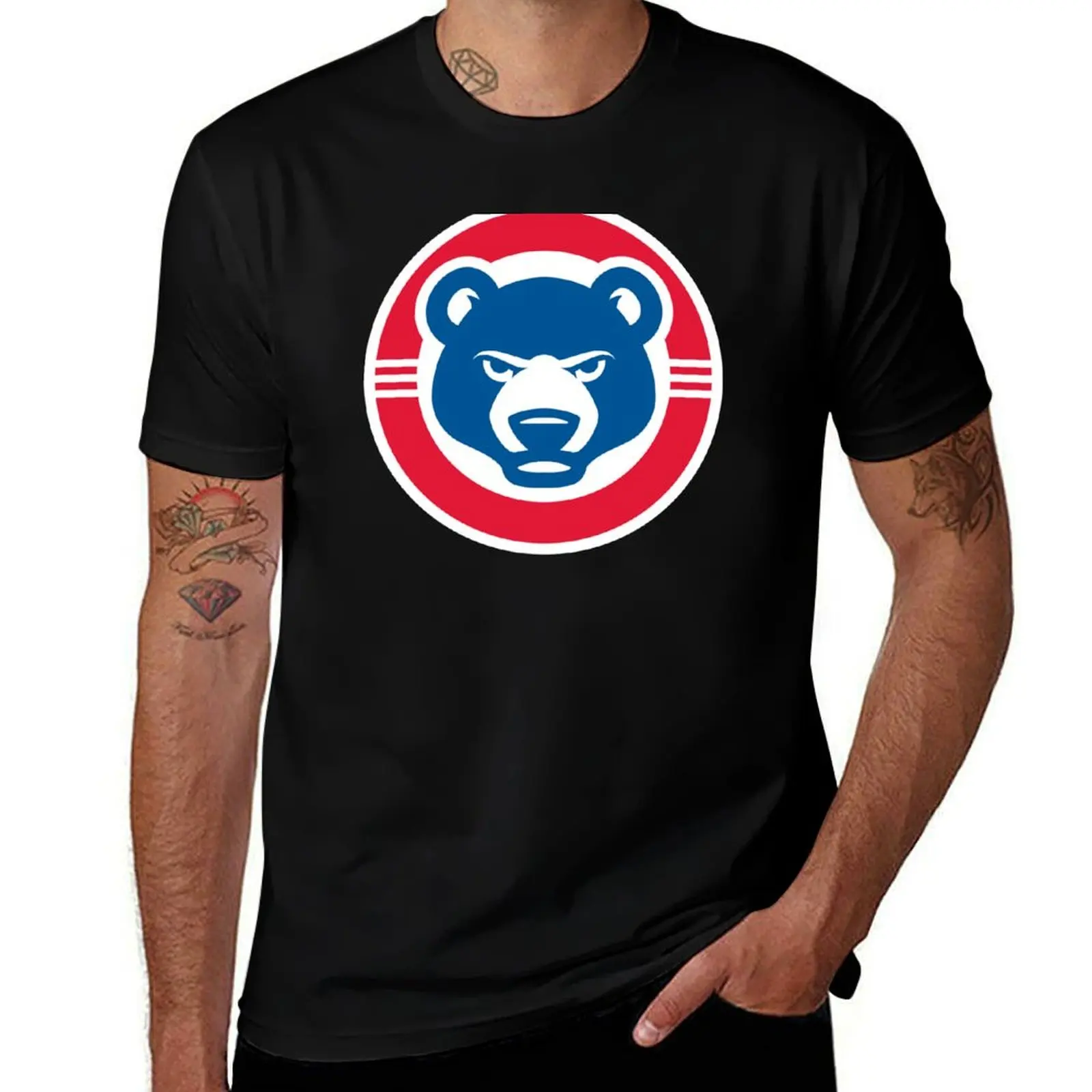 

The-Bend-Cubs-Sports T-Shirt black cotton t-shirt plain for man package t shirts for man slim fit T-Shirt