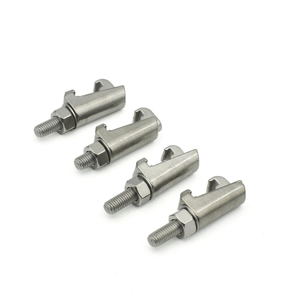 M8 M10 M12 ISO Double Claw Clamp 304 Stainless Steel Vacuum Flange Fitting Bolt Groove Hook Type Caliper Screw C Clamp Hook