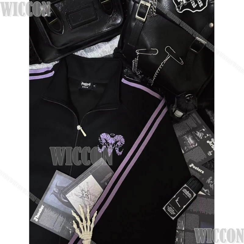 Black Coat Cosplay Costume Gothic Uniform Dark subculture Jirai Kei Girls Woman Long Sleeve Top Clothes Halloween Party Roleplay - view 4