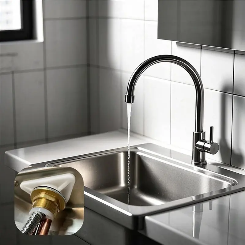 -Sturdy 6 Pcs For Sink Faucet Reinforcement Bracket, Kitchen Tap Stabilization Plate 36 Mm Inner Bore Brace
