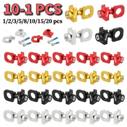 Bicycle Chain Adjuster Aluminum Alloy CNC Bike Chain Tension Bolt Screw DIY Modification Lightweight for Single Speed Bicycle