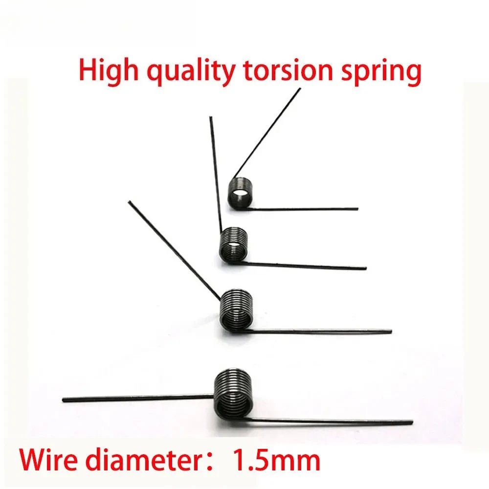 65Mn V-Spring, 1.5 Wire Diameter Torsion Small Torsion Spring, Hairpin Spring, 180/120/90/60 Degree Torsion Spring,  10pcs