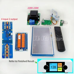 7 inch Colour Screen HiFi Infrared Remote Control Volume Control Adjust Board Amplifier Preamp Motor Relay Potentiometer