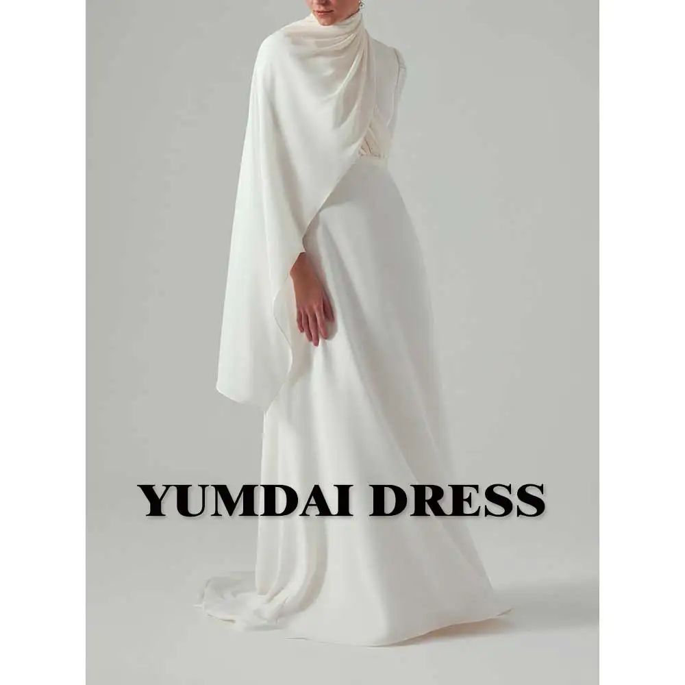 YUMDAI Gorgeous White A-line Dress Wedding Evening Dress 2023 Saudi Arabia Mom Dress Banquet Formal Occasion Gown Ball Dress