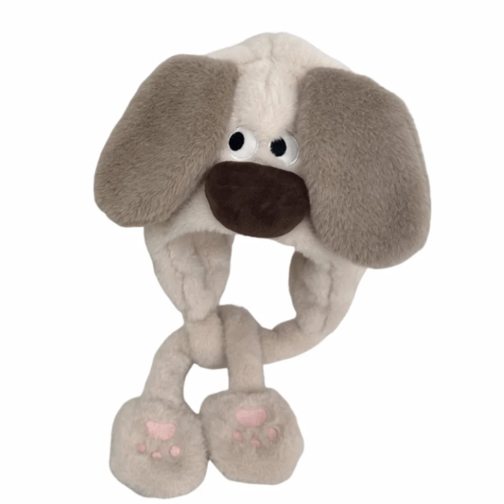 

Kawaii Baby Ear Protection Hat Lamb Windproof Capybara Hooded Scarf Keep Warm Thickened Children's Pullover Cap for Boys Girls