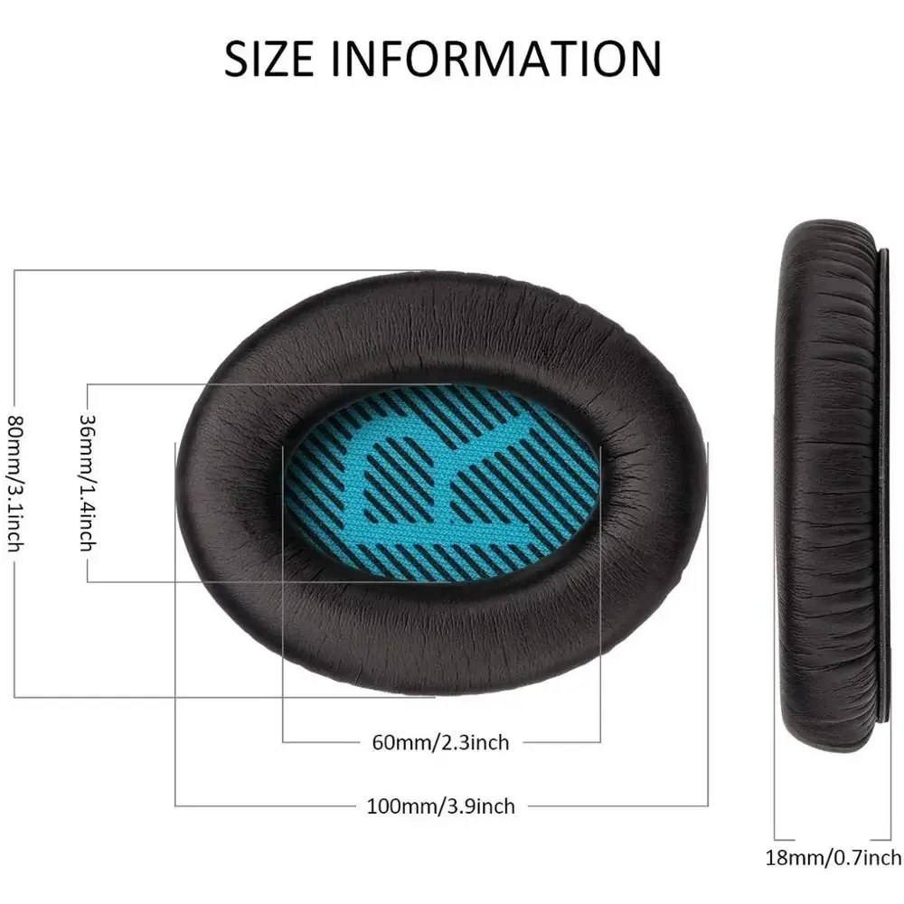 Replacement Earpads Cushion For Bose QuietComfort2 QC2 QC15 QC25 QC35 AE2 AE2i AE2w SoundTrue SoundLink Headphones High Protein