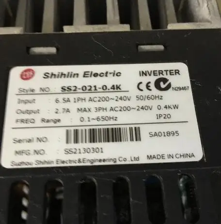 Imagem -02 - Inversor do Ss2021-0.4k 0.4kw 220v Bom Trabalho Meses Garantia Transporte Rápido