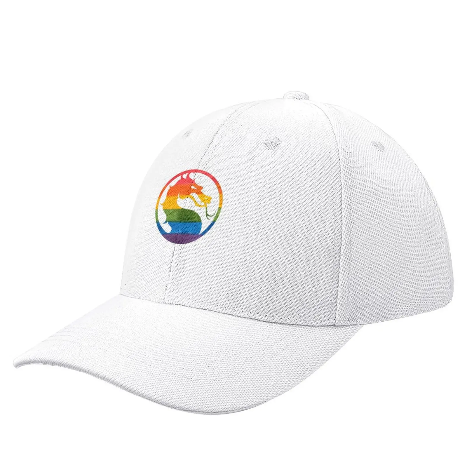 Mortal Kombat Pride Month Dragon Logo Shirt Baseball Cap dad hat Rave Caps For Men Women's