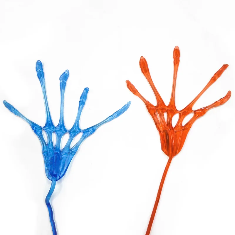 5 pièces élastique extensible collant squelette crâne araignée Squishy mur escalade Gag farces jouets pour enfants Halloween décoration