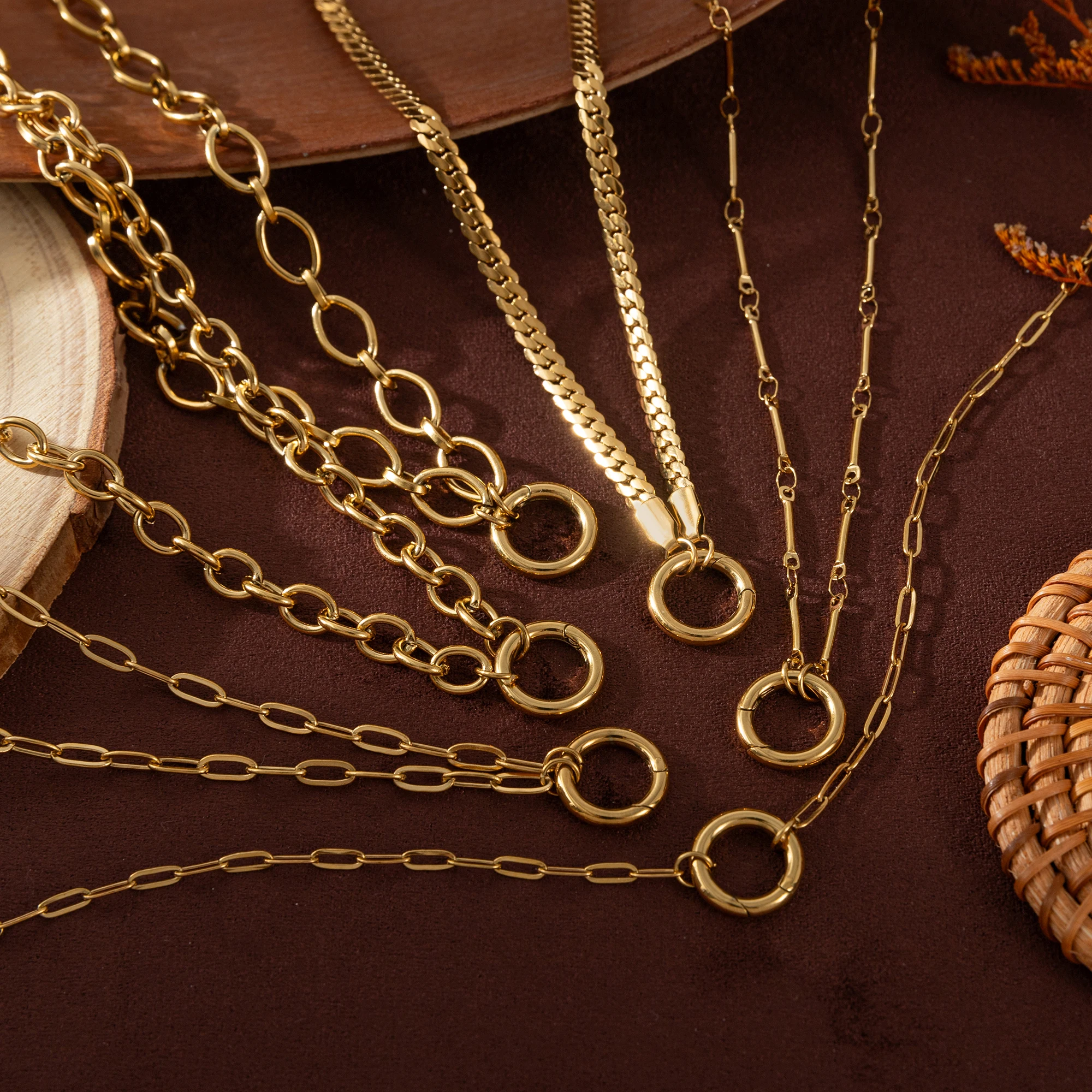 

Fashion DIY Jewelry Making with Spring Buckle Basic Style Paper Clip Necklace Gift Necklaces for women