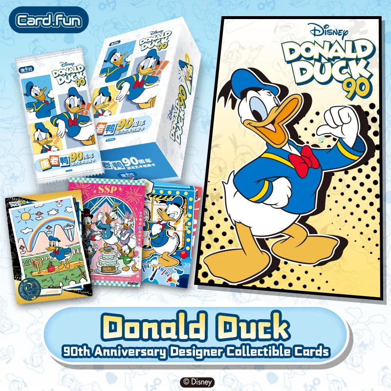 10 Packs CARDFUN Donald Duck 90th Anniversary Cards Booster Packs – TCG CCG Collectable Playing Trading Card