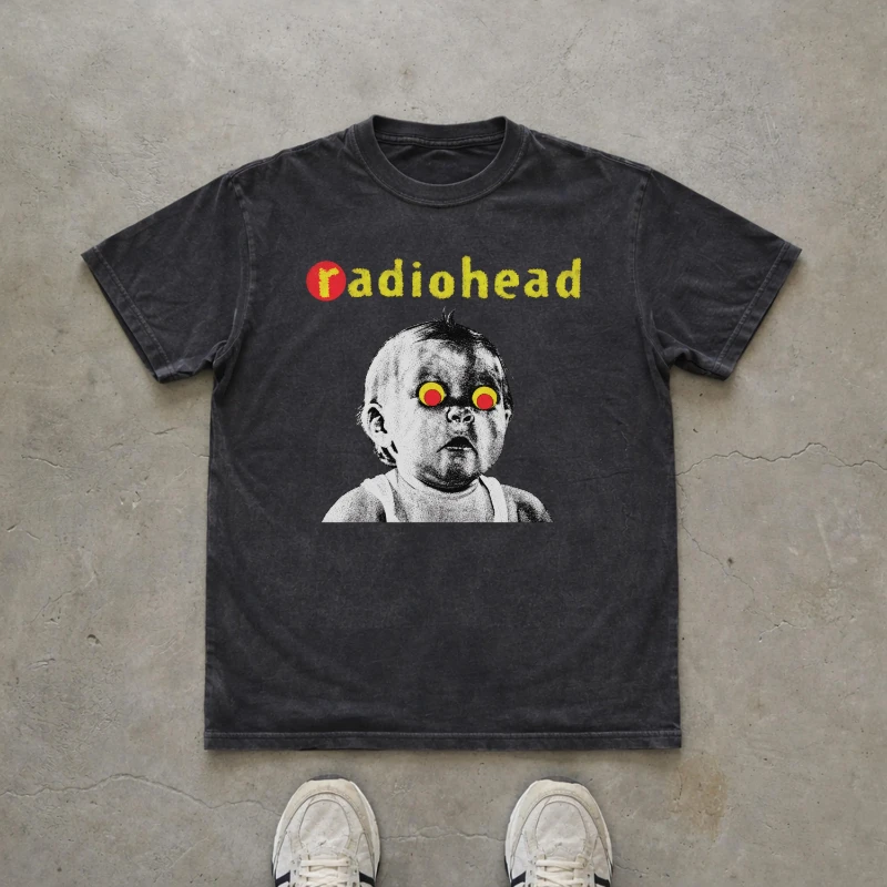 Radiohead T Shirt, Alternative Rock Tee, 90s Music Shirt, Unisex Band Tee, Vintage Graphic Tee