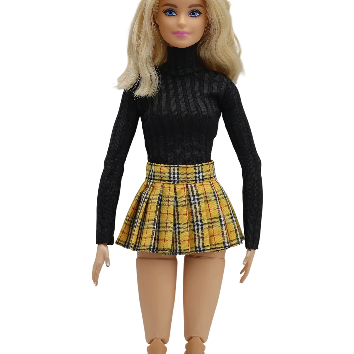Neues 30cm 1/6 Einfaches Kurzes Kleid T-Shirt Alltagskleidung Accessoires Kleidung für B.doll 11,5' Modepuppe – Detail 9