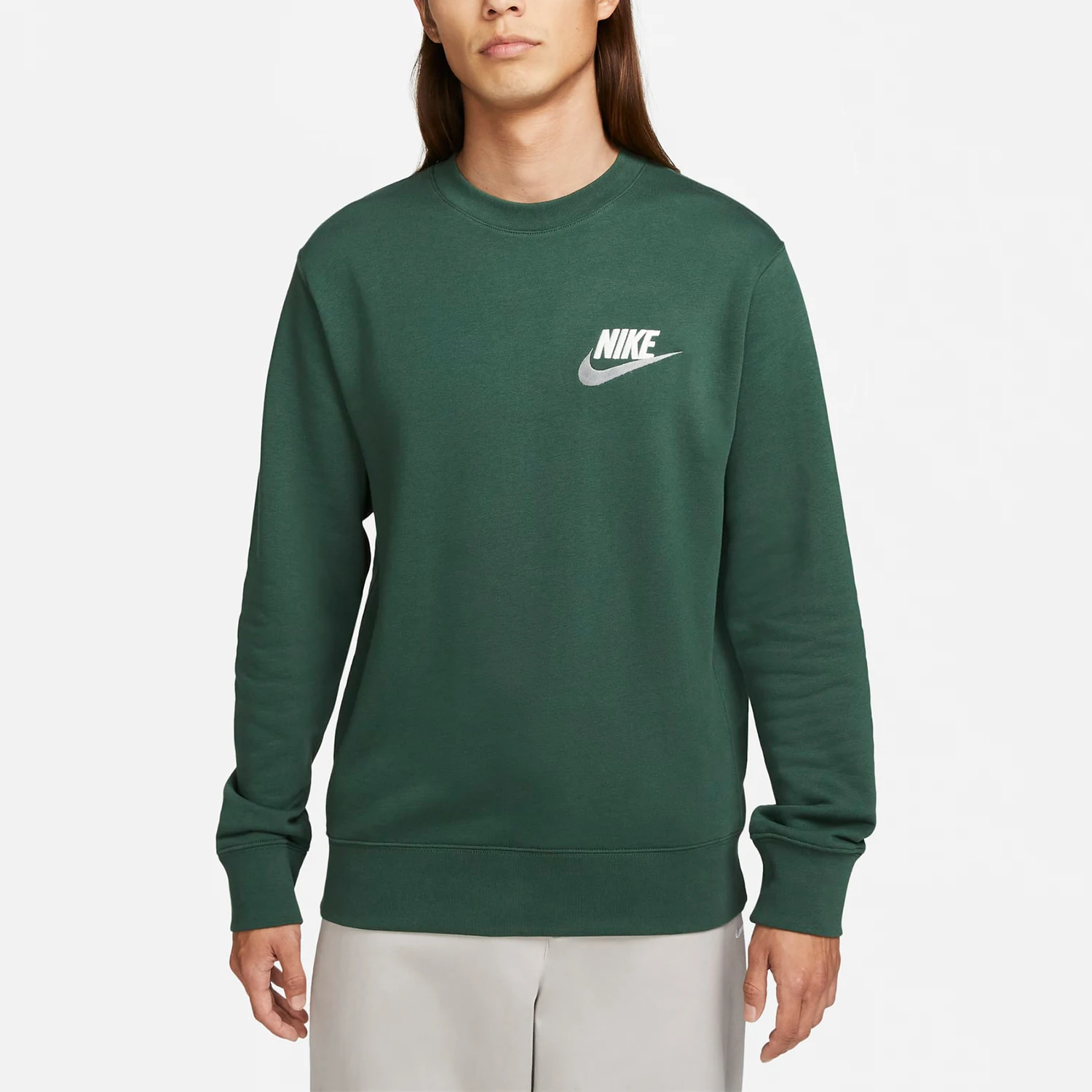 

Nike Official Authentic Men's Embroidered Casual Fashion Knit Sweatshirt FB7685-323