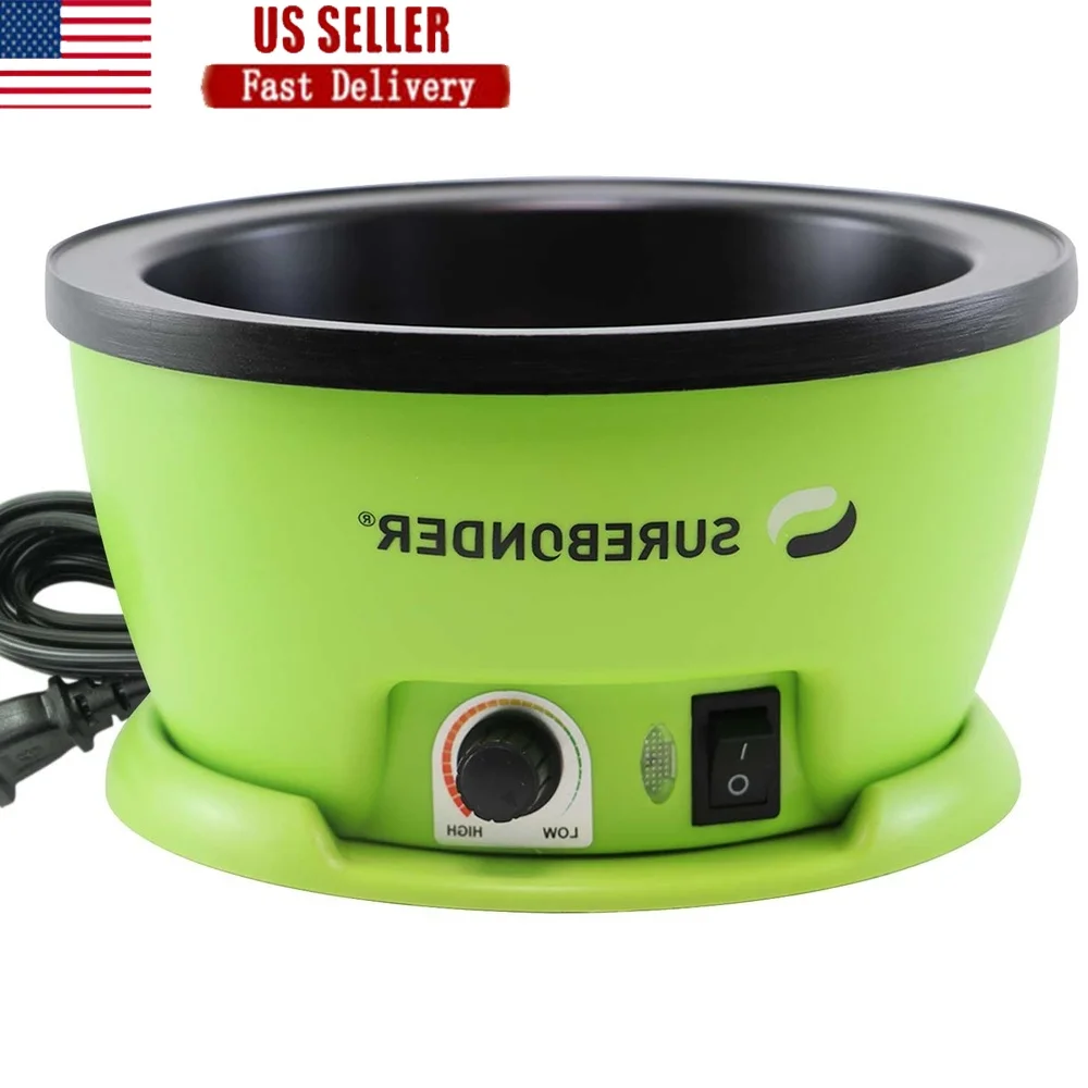 electric-hot-glue-pot-skillet-adjustable-temperature-525-inch-diameter-ideal-floral-projects-compact-design-lighted-switch