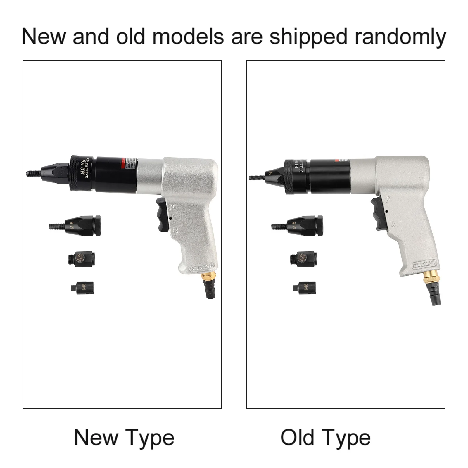 M8/M10 Pneumatic Riveting Gun Pull Nut Automatic Air Riveter Nut Gun Tool 400rpm Pneumatic Riveter