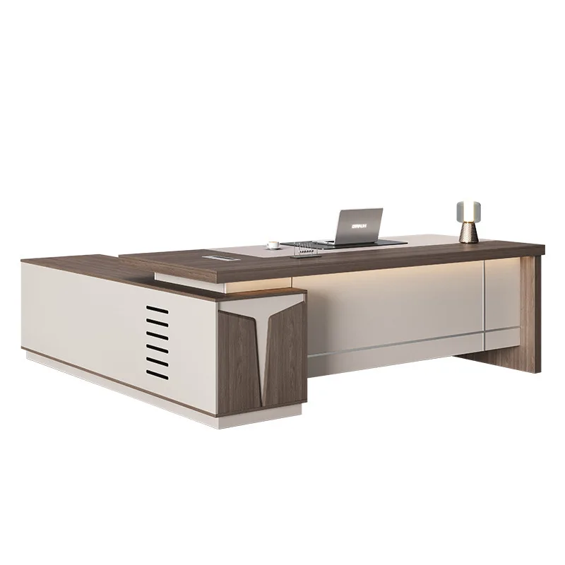 Light luxury desk boss tab le simple chairperson president single ta ble large class table manager office t able and combination