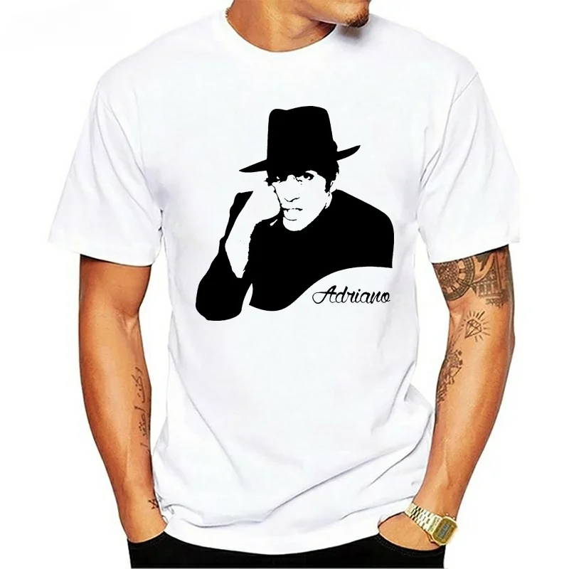 NEW T Shirt Uomo Adriano Celentano men cotton tshirt summer brand teeshirt euro size