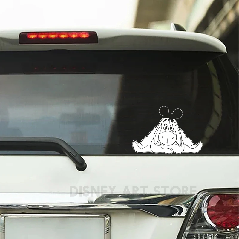 Winnie The Pooh Eeyore Vinyl Art Sticker Car Window Decoration, Cartoon Animal Laptop Decals For Apple MacBook Air/Pro Decor