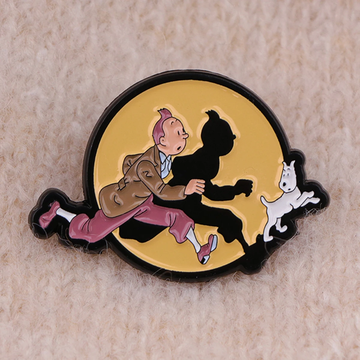 Bros anjing lucu Pin Enamel inspirasi film lencana Pin Lapel pada ransel aksesoris pakaian mode perhiasan hadiah penggemar