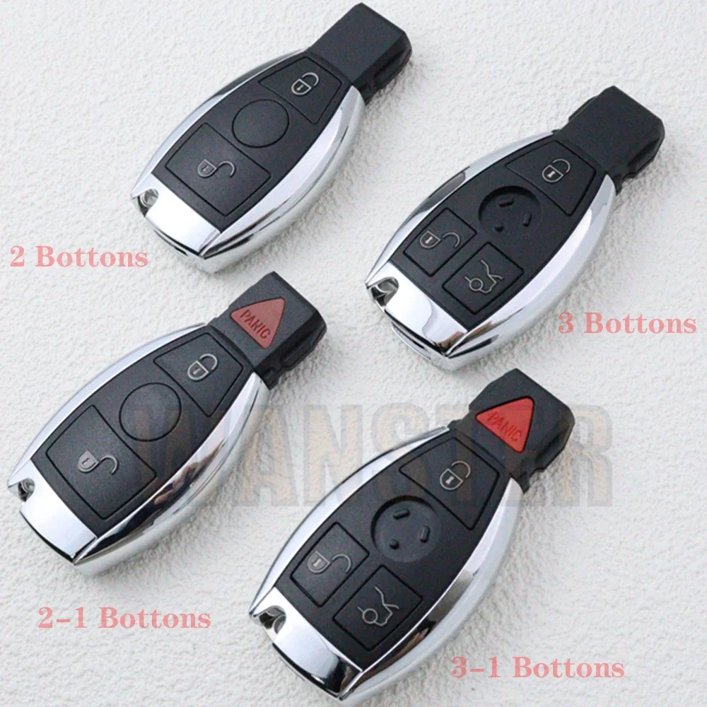 Replace Car Key Housing Remote Case Shell for Mercedes Benz W210 W212 E63 W202 W207 A/C/E/S Class W203 W204 W205 W211 W221 W222