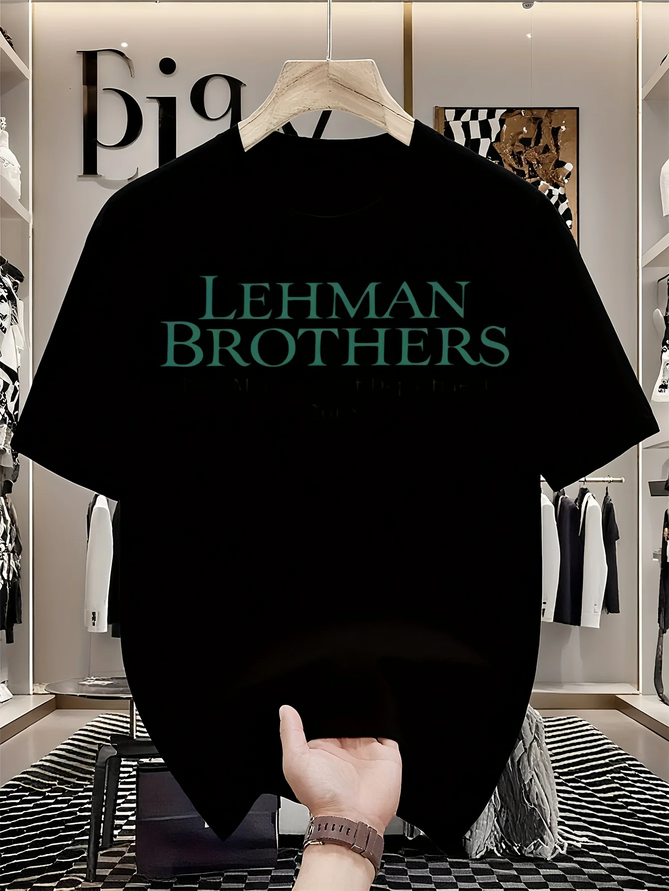 Повседневные футболки Lehman Brothers с управлением рисками 2008 года для мужчин, хлопковая футболка с круглым вырезом, футболки с короткими рукавами, классические товары