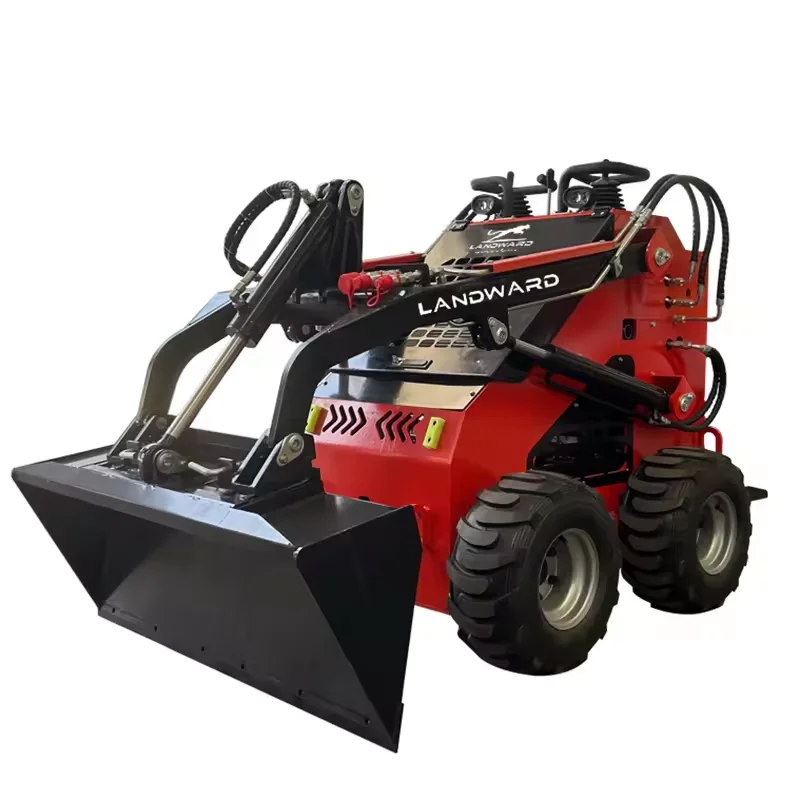 

HOT Sale Hydraulic Mini Track Skid Steer Front End Mini Skid Steer Loader Recruit Agent Mini Skid Steer Loader 500kg customized