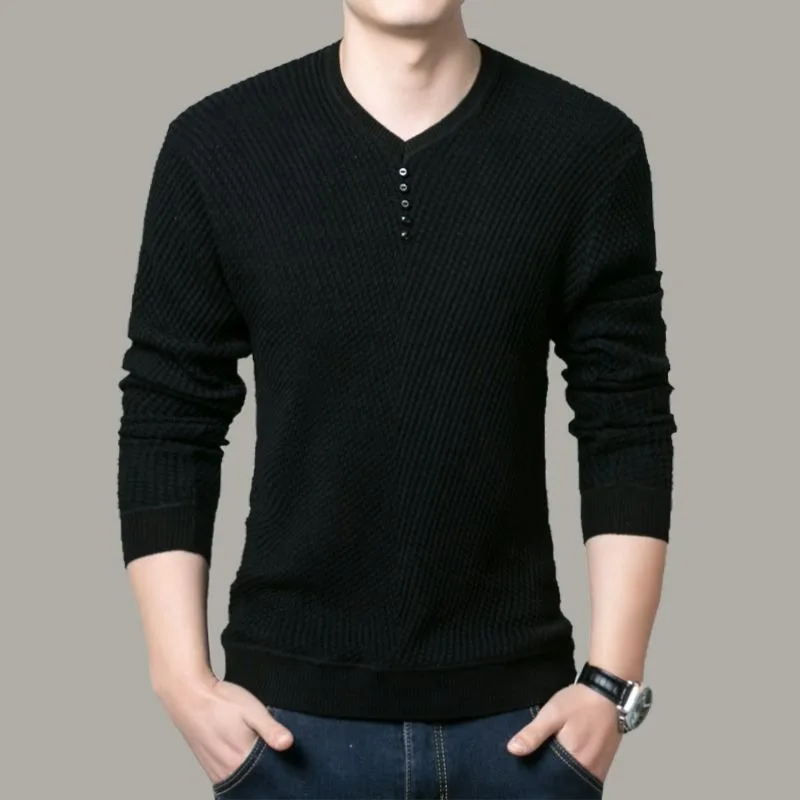 T Shirt für Männer Strickwaren Neue Y2k Kleidung Sweatshirts Elastizität Hohe Marke Sozialen Polyester Japan T-shirt Xl V-ausschnitt Mann Pullover