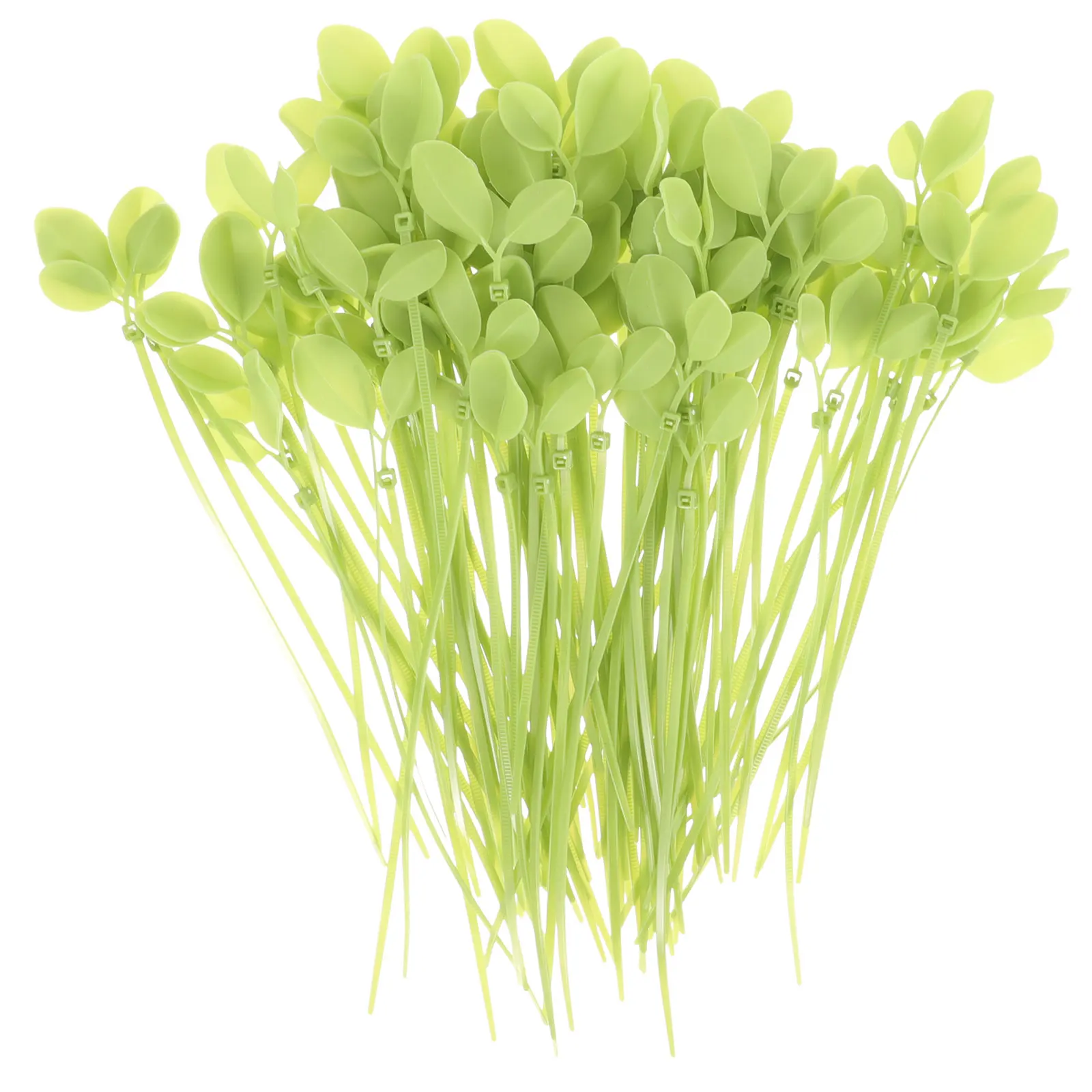 

100 pcs Leaf-Shaped Nylon Cable Ties Zip Wire Fasteners Garden Office Home Cord Management Durable Plant Support Decorative